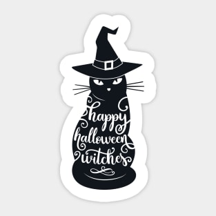 Happy halloween witches Sticker